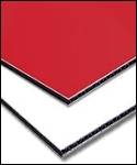 1 or 2  Sided 3 mm Corrugated plastic core, painted aluminum face corrugated plastic sheets