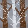 Camouflage Day grey trees 4mm corrugated plastic sheets Laminated round fluted plastic sheets