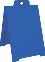 blue Marquee a-frame, curb sign, sign holder for plastic corrugated sheets pads coroplast