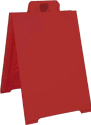 Red Marquee a-frame, curb sign, sign holder for plastic corrugated sheets pads coroplast