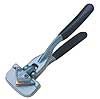 Hand held Omega Notching Tool for plastic sheets